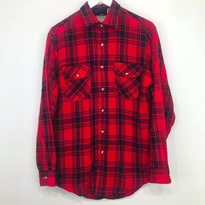 Outdoor Exchange Red Black Buffalo Plaid Flannel Button Up Long Sleeve Shirt